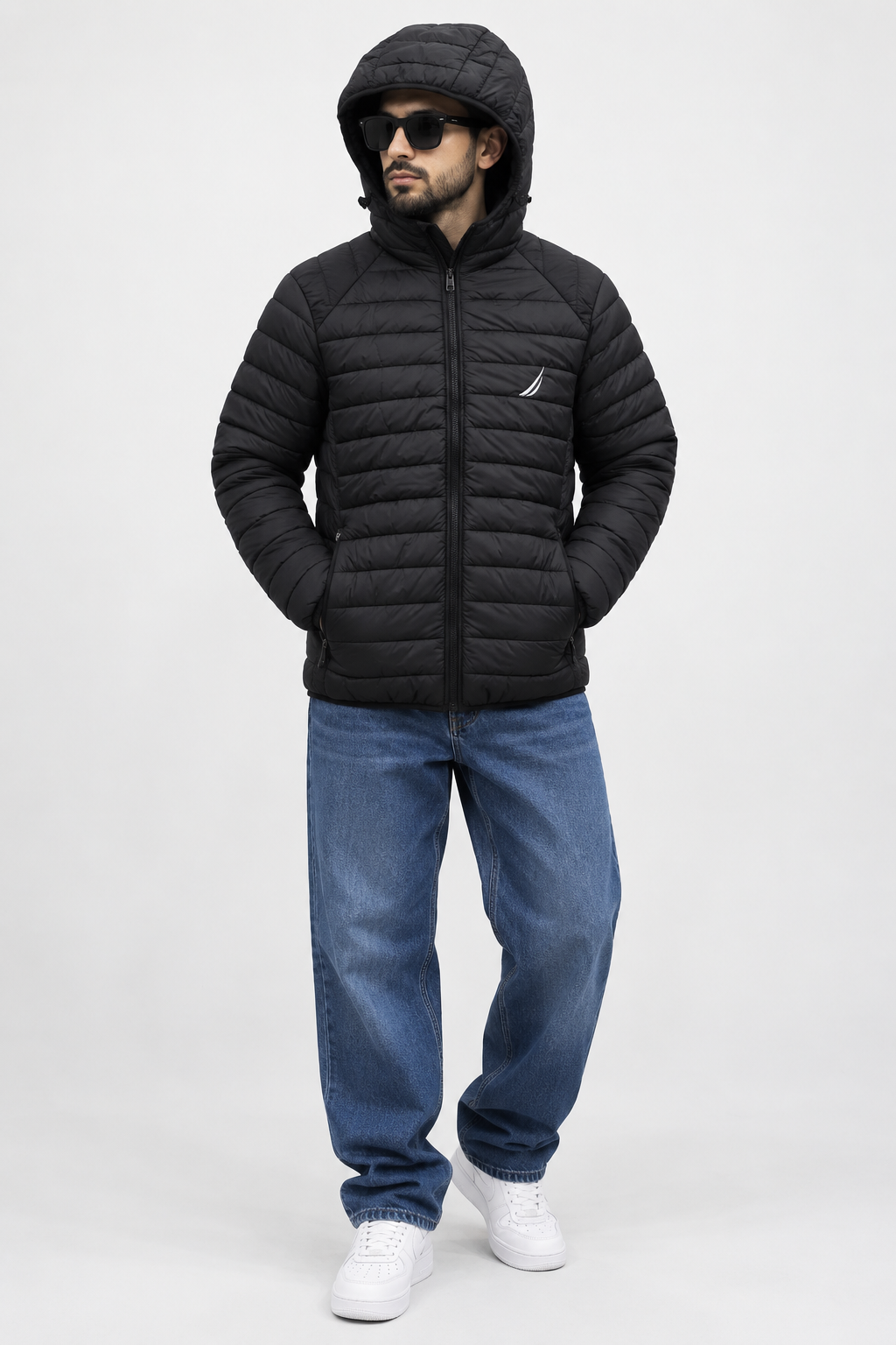 MEN`S PUFFER HOODIE JACKET
