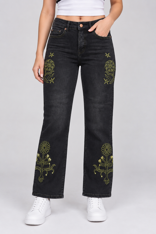 WOMEN EMBROIDERED JEAN`S