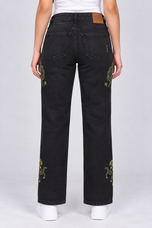 WOMEN EMBROIDERED JEAN`S