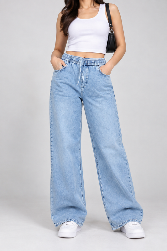 WOMEN DENIM  TROUSER L- W